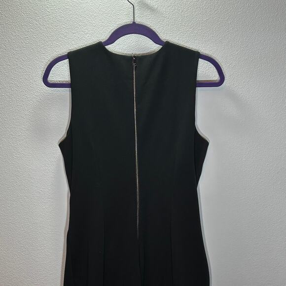 Lark & RoBlack Sleeveless Sheath Dress Size 10 Side Ruching Career Cocktail - Picture 3 of 7